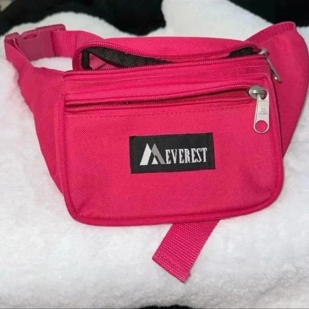 Vintage Hot Pink Everest Signature 90’d Fanny Pack Belt Bag Barbiecore Concert